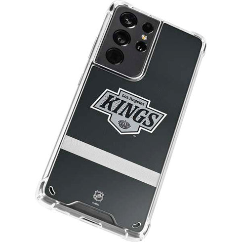 NHL Los Angeles Kings Jersey Galaxy S21 Ultra 5G Clear Case